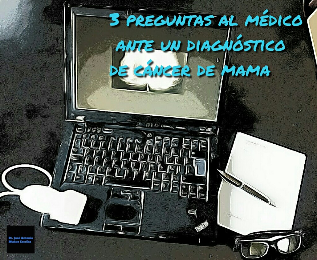 Laptop con transductor de ultrasonido y block de notas junto a un bolígrafo