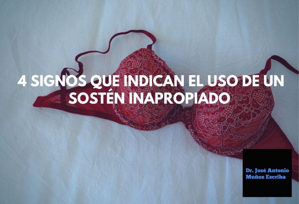 Imagen de un sosten rojo sobre un fondo blanco